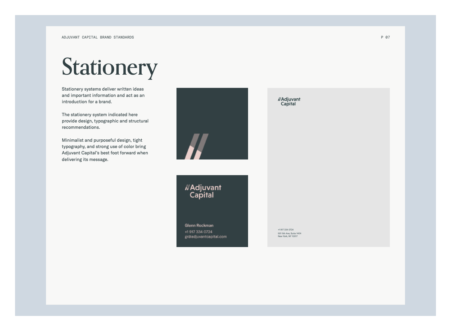 Adjuvant Capital branding screenshot