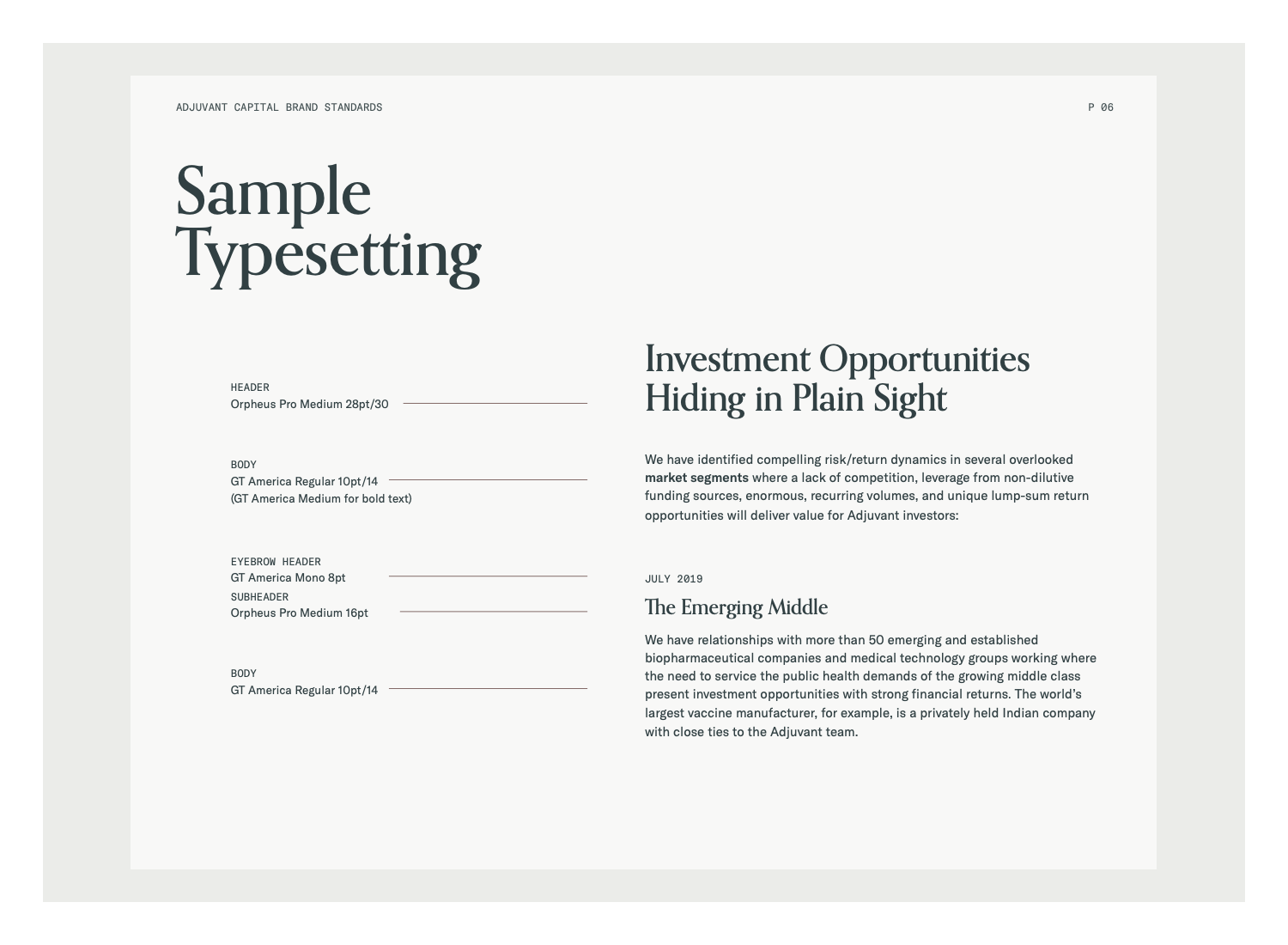 Adjuvant Capital branding screenshot