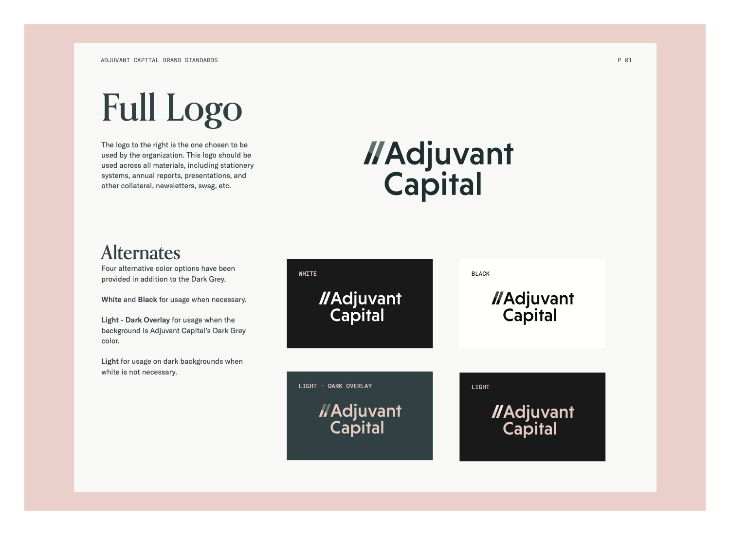 Adjuvant Capital branding screenshot