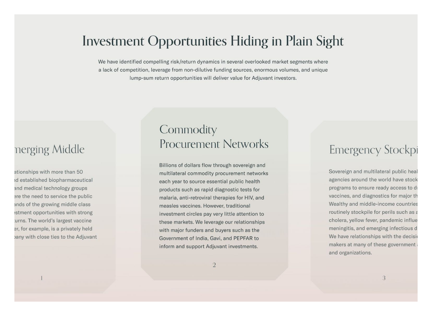 Adjuvant Capital branding screenshot