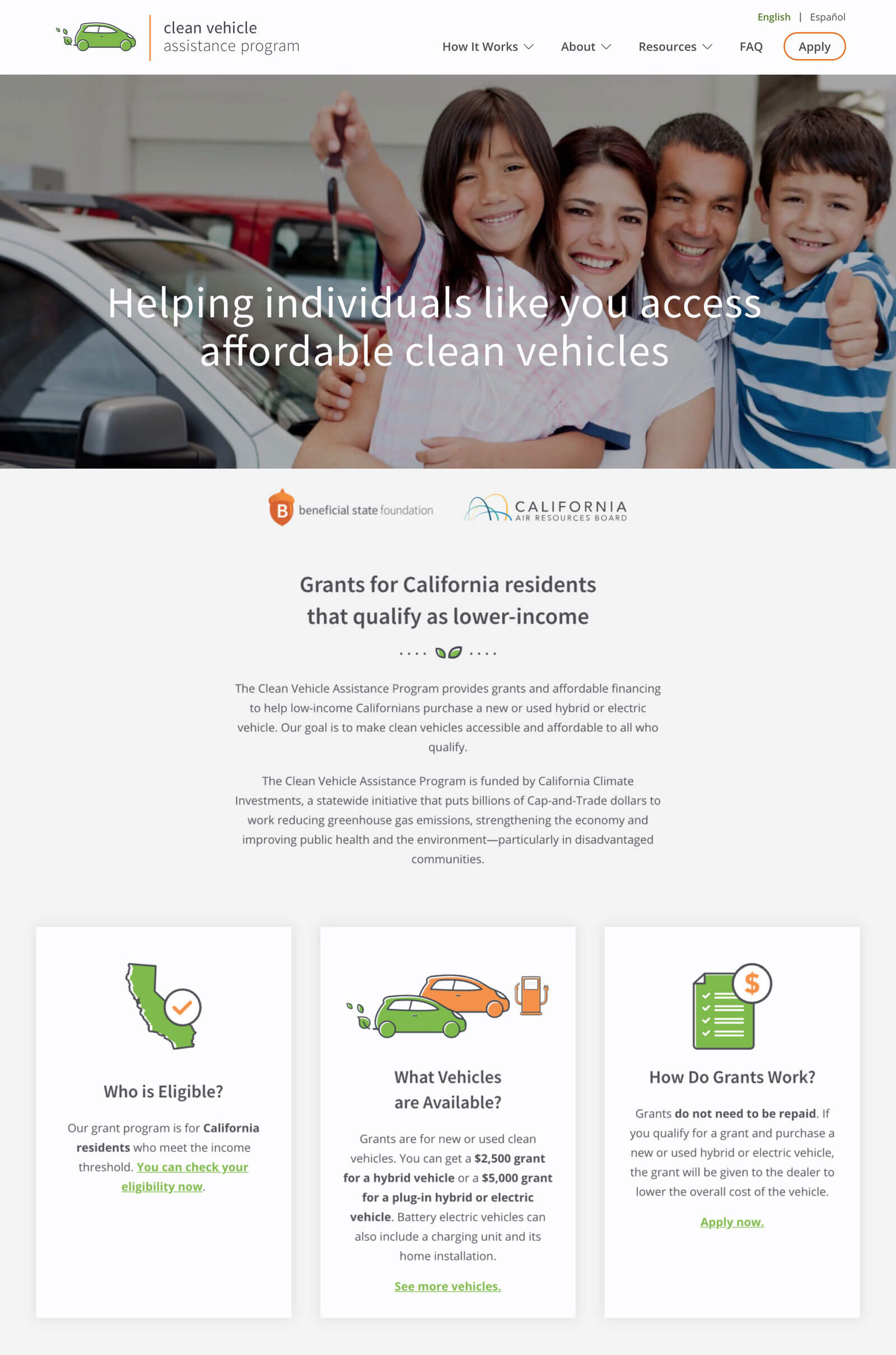 Clean Vehicle Assistance Program