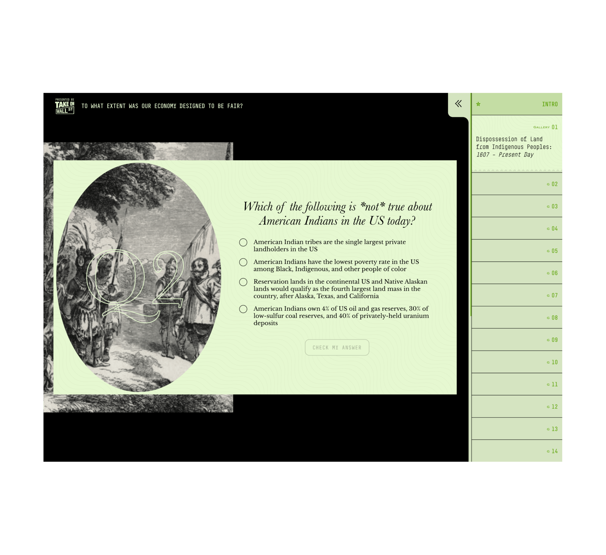 Is Our Economy Fair website screenshot