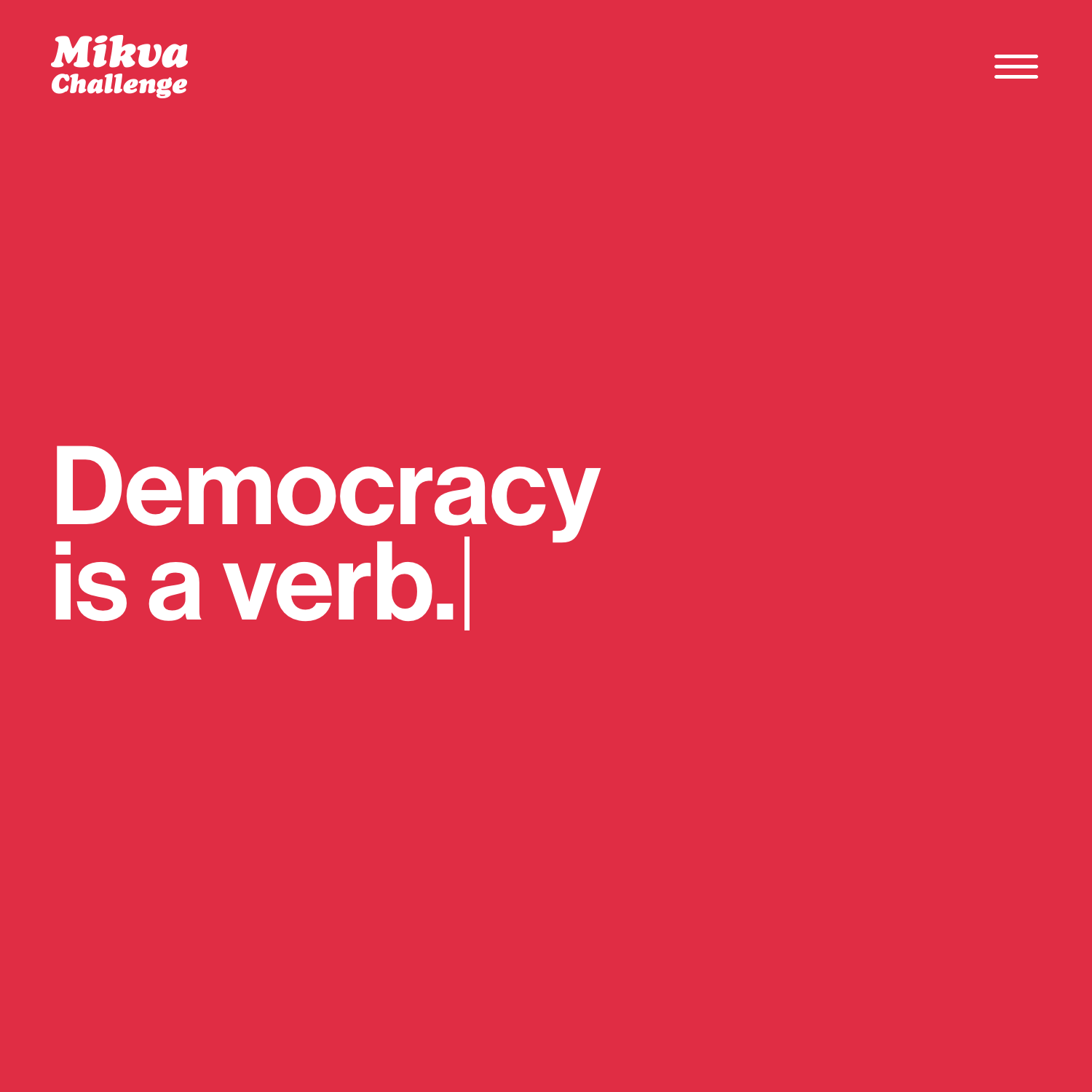 Mikva Challenge