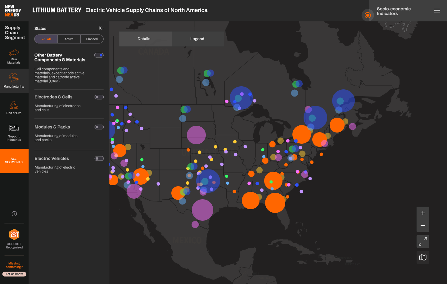 New Energy Nexus Lithium Map