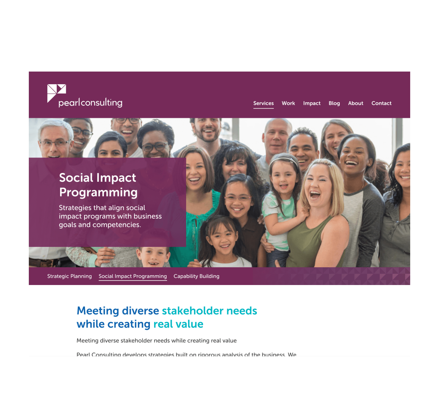 Pearl Consulting Services screenshot