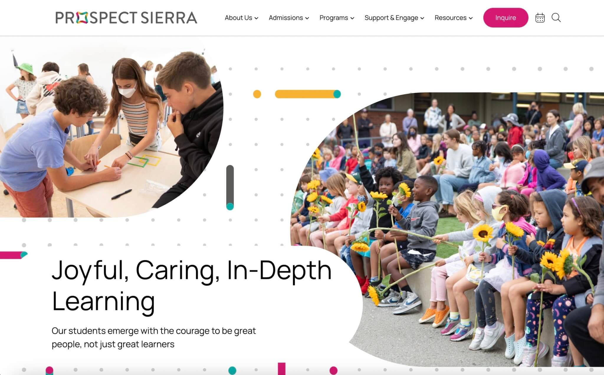 Prospect Sierra School website