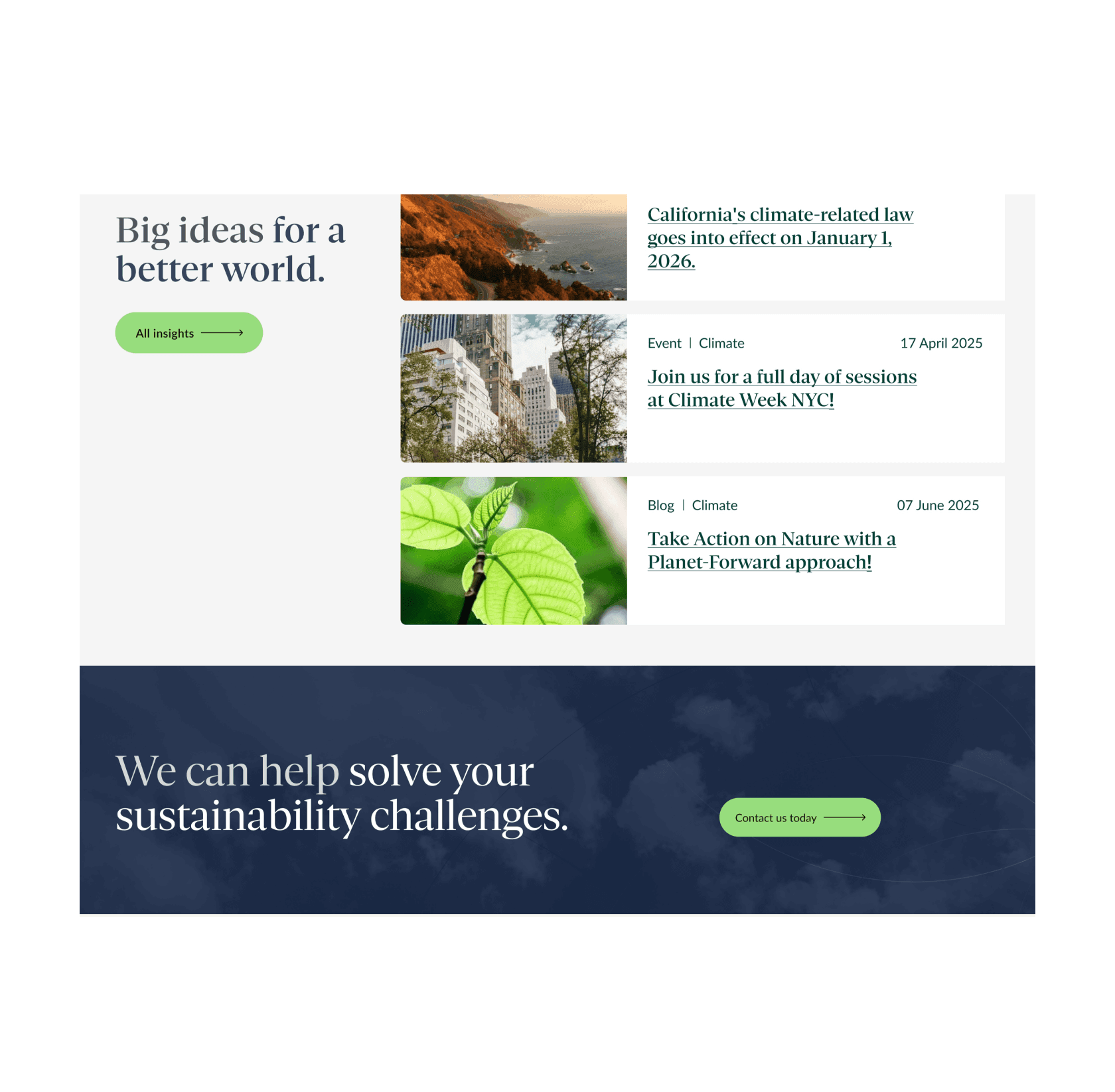 Pure Strategies home page screenshot