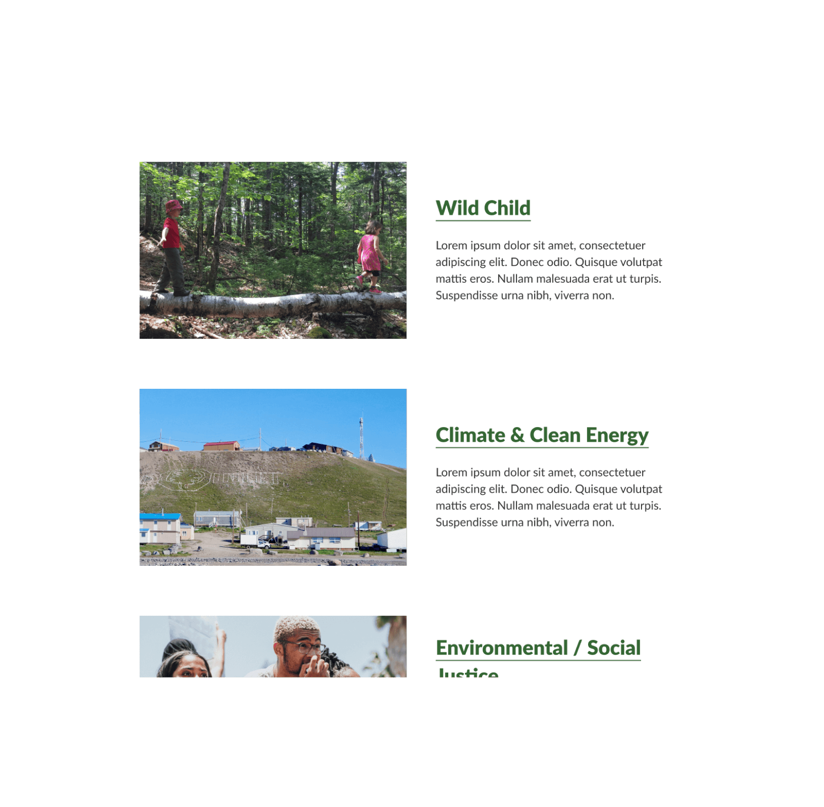 Sierra Club subscribe to their newsletter layer, a testimonial from the UN Secretary General, and a bit of the latest news.