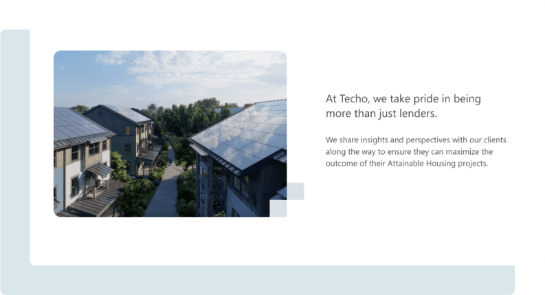 Techo website screenshot
