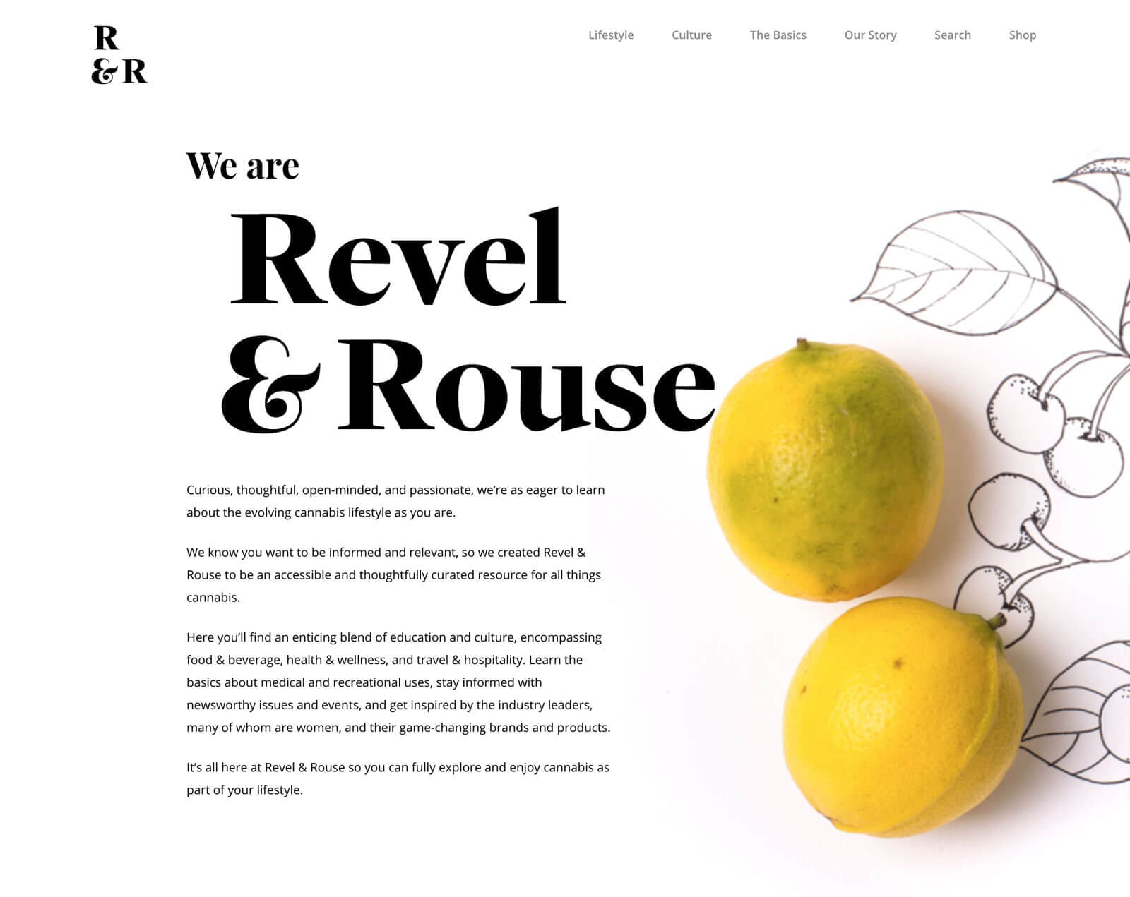 Revel & Rouse website page