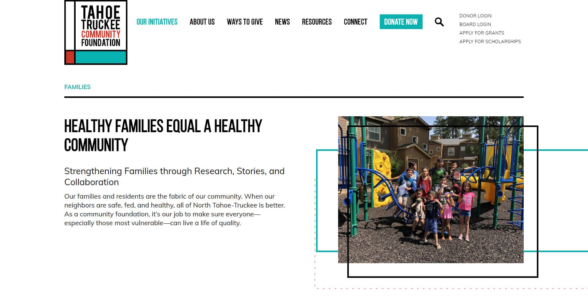 Healthy families equal a healthy community