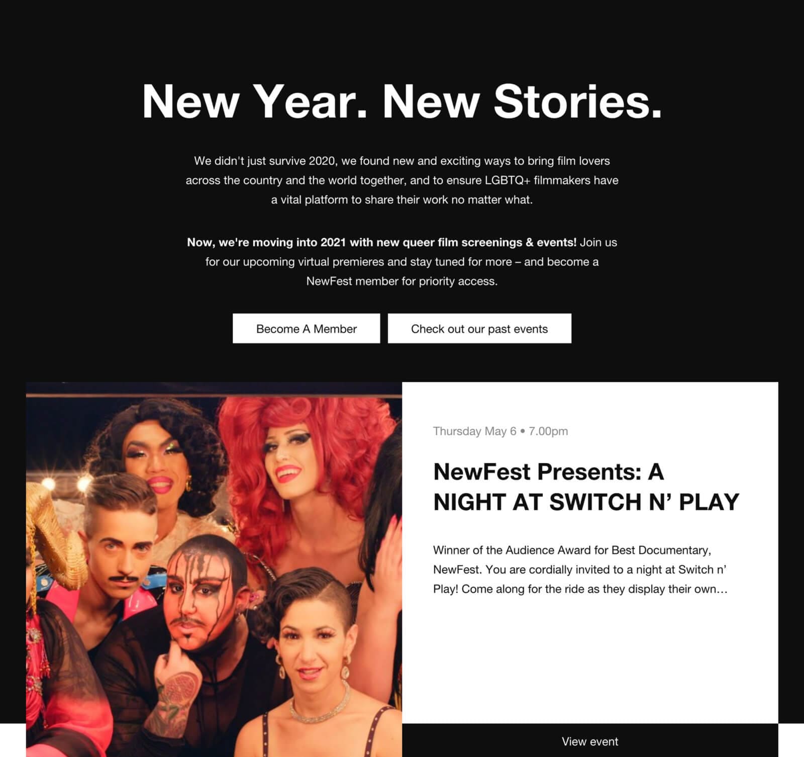 NewFest Home Stories Screenshot