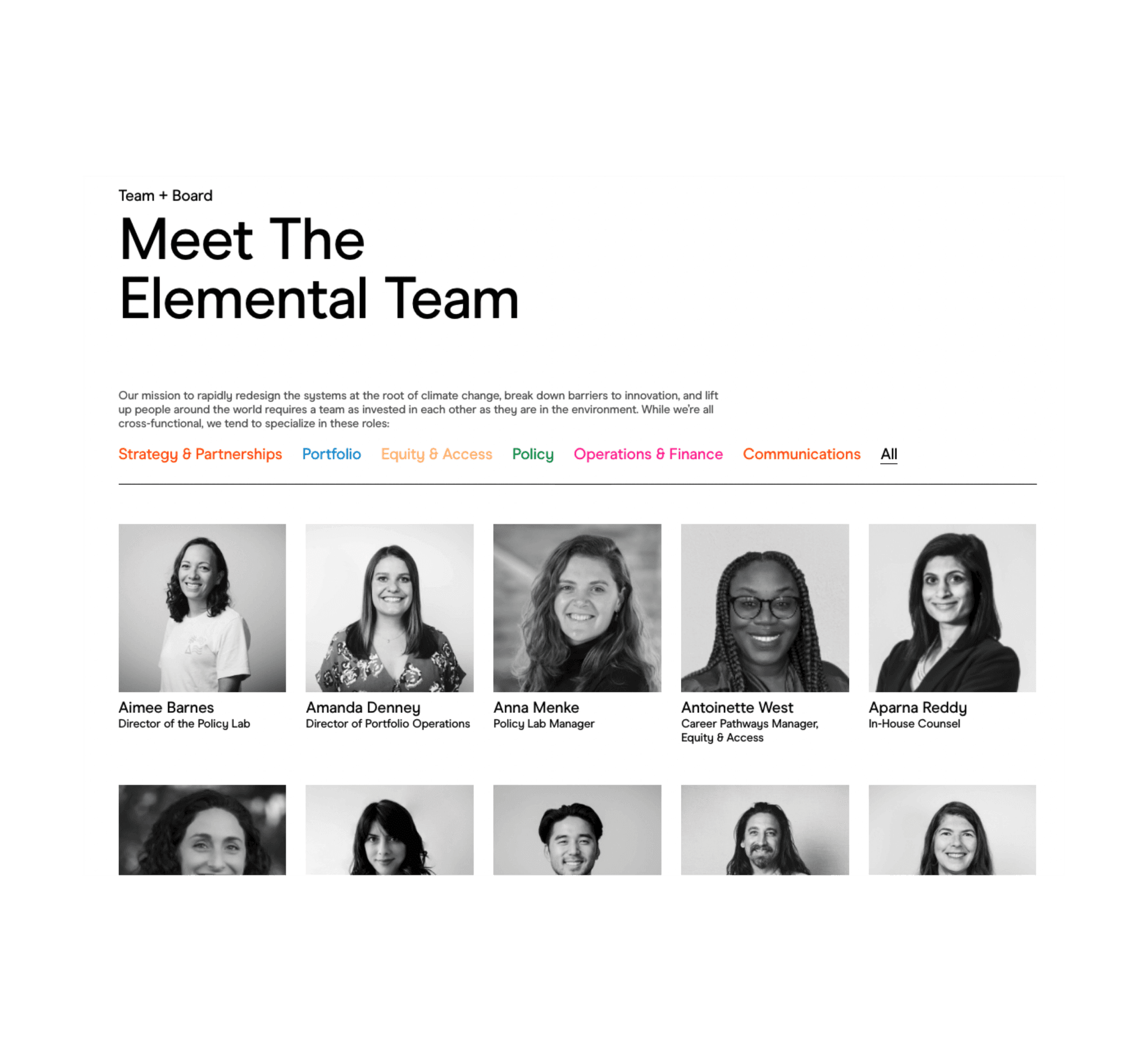 Elemental Excelerator website screenshot