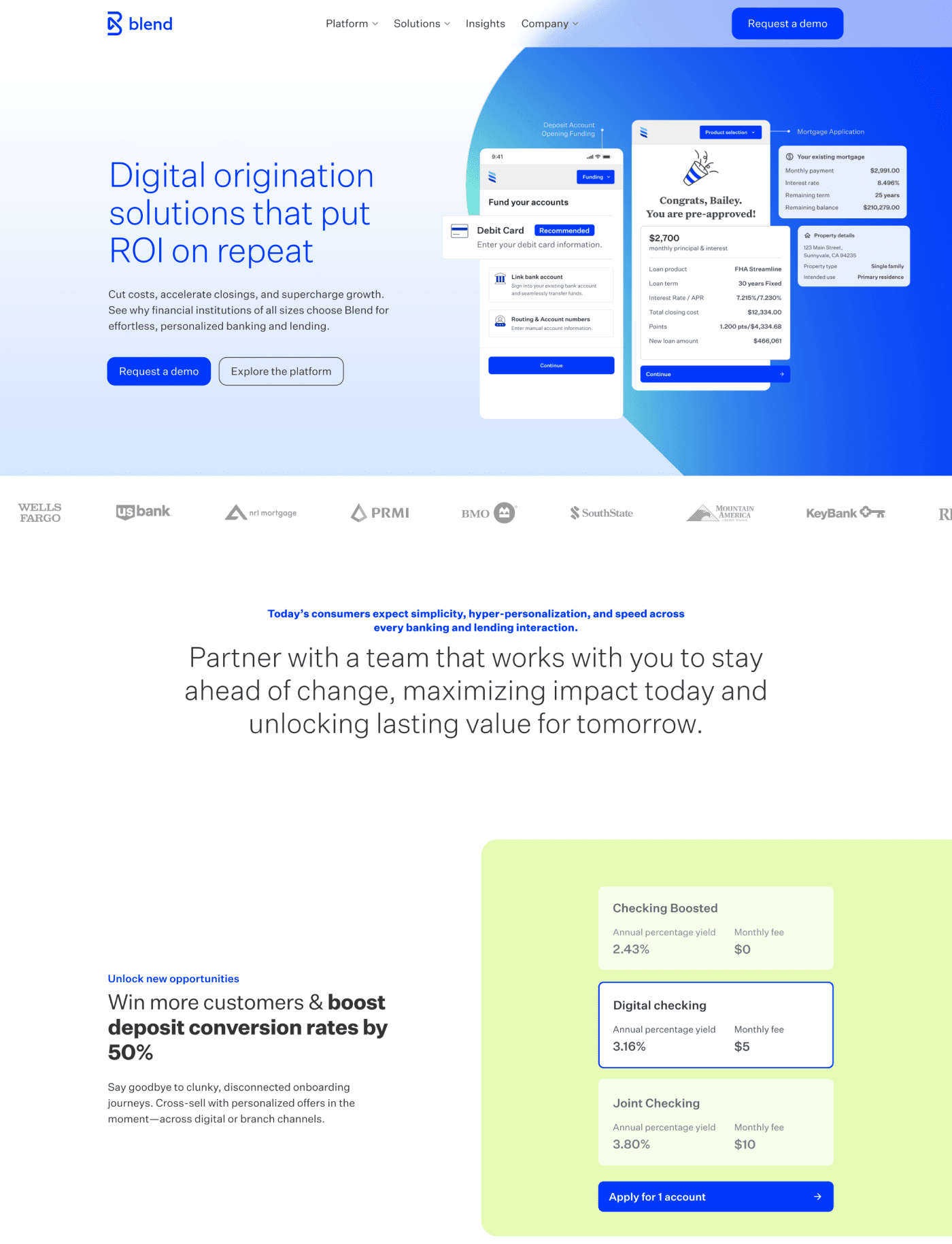 Blend homepage
