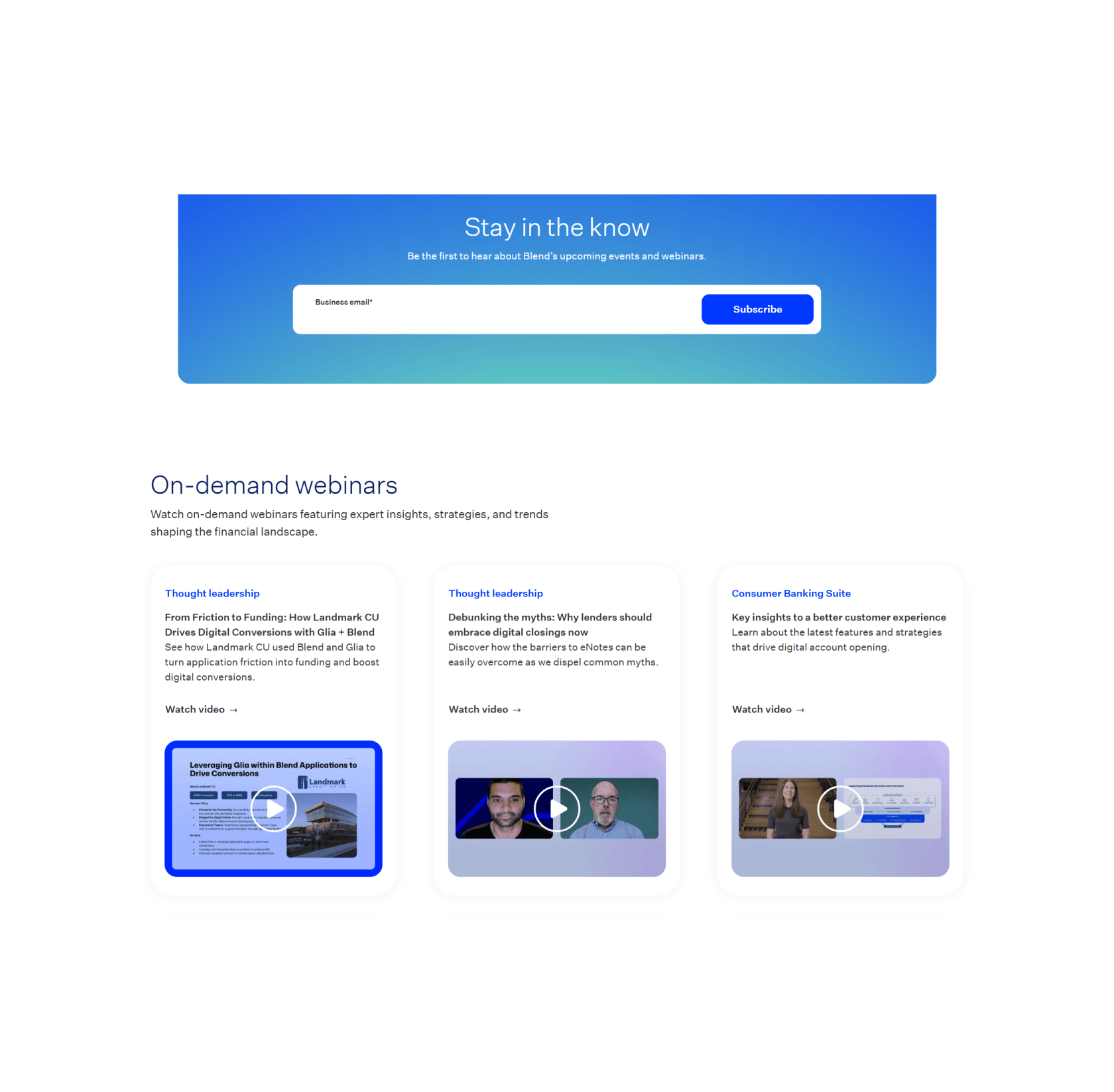 Blend interior page