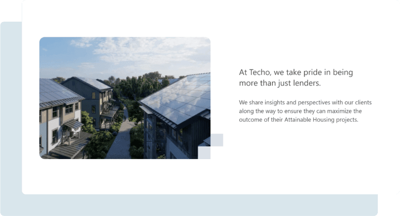 image from Techo website of Attainable Housing projects