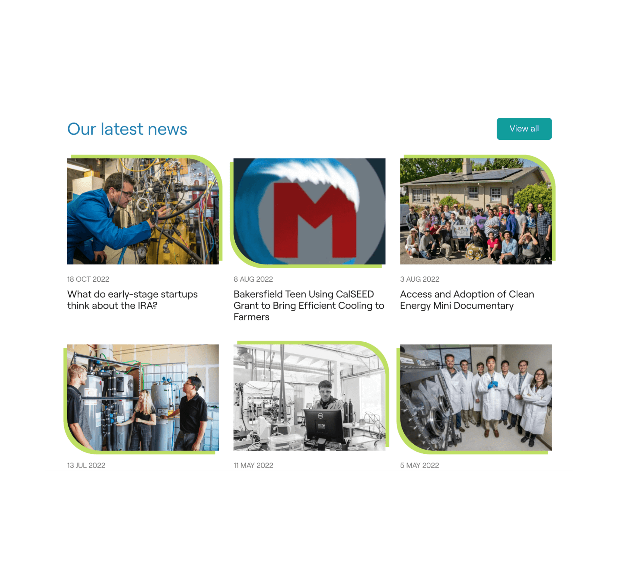 CalSeed website screenshot