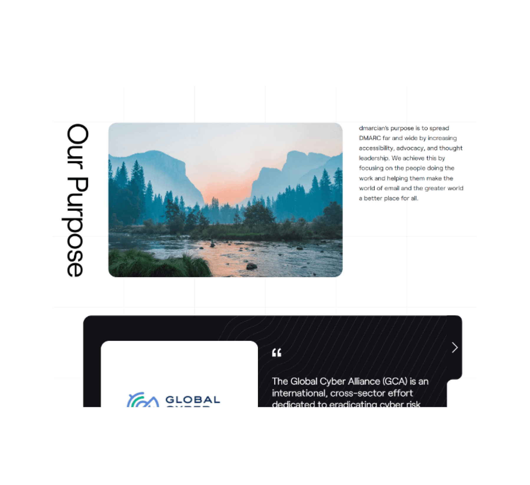 dmarcian About page screenshot