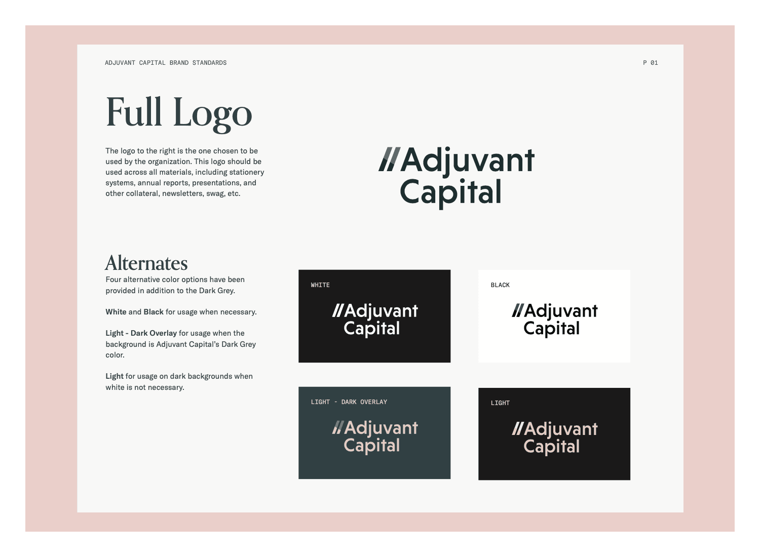 Adjuvant Capital branding screenshot