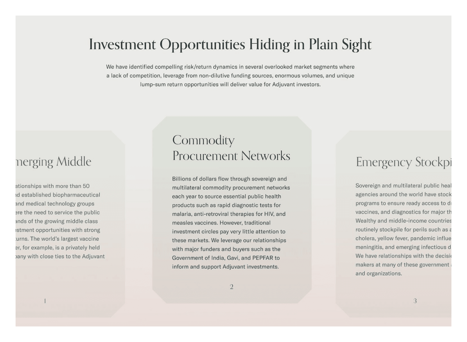 Adjuvant Capital branding screenshot