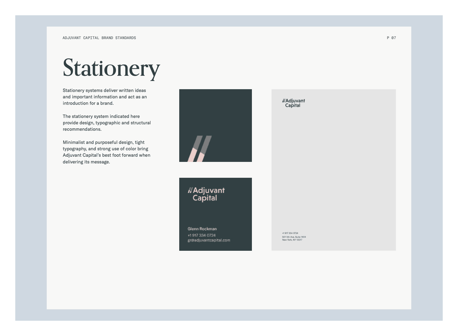 Adjuvant Capital branding screenshot