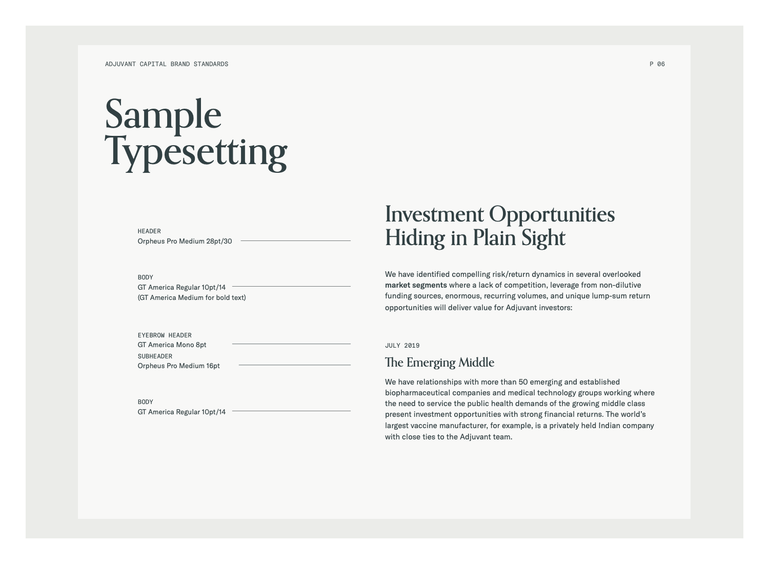 Adjuvant Capital branding screenshot