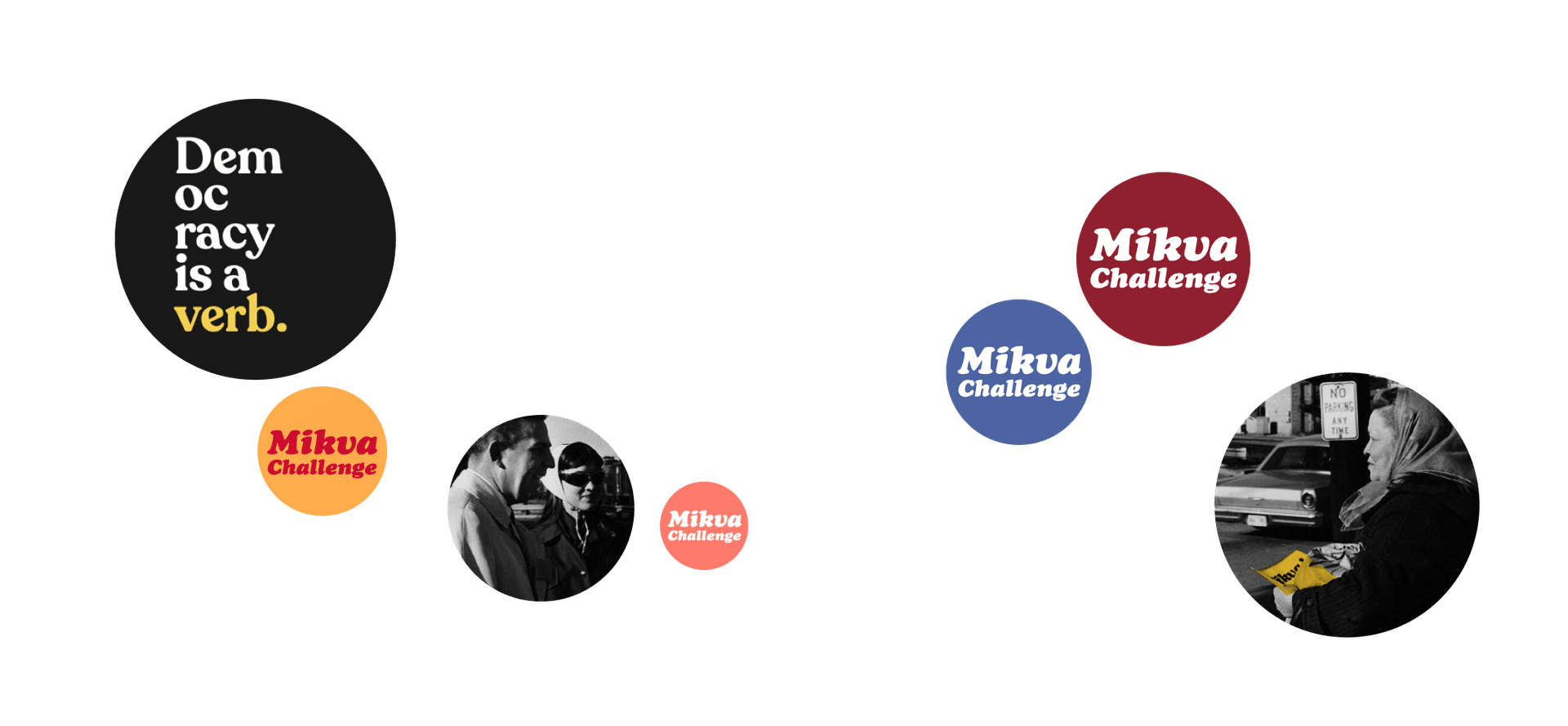 Mikva Challenge Ending banner in bubbles