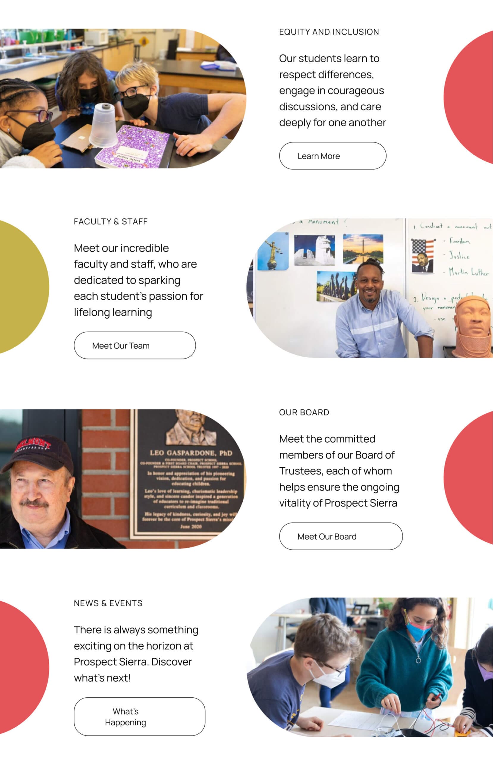 Prospect Sierra website screenshot