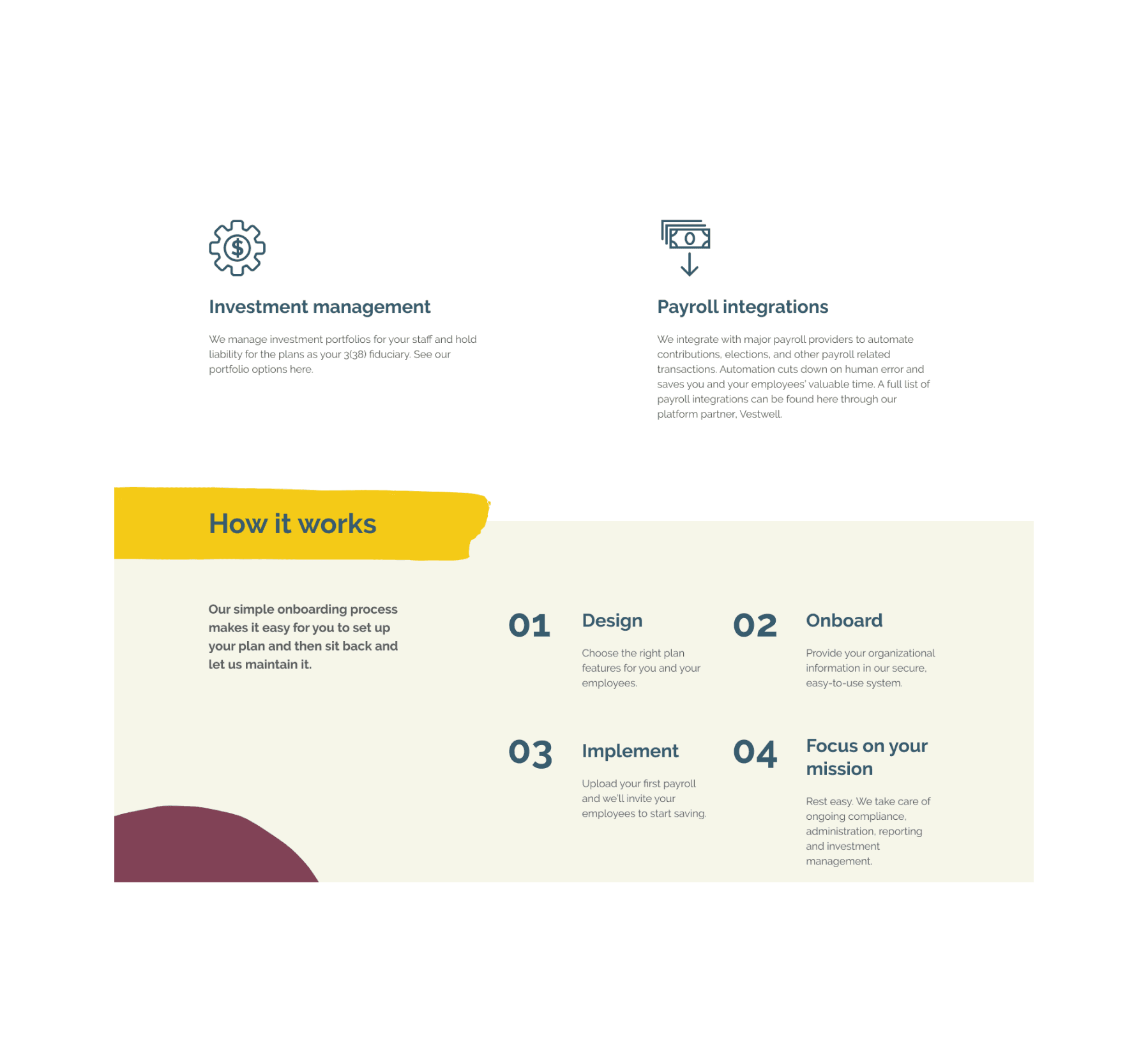 just futures website, how it works page