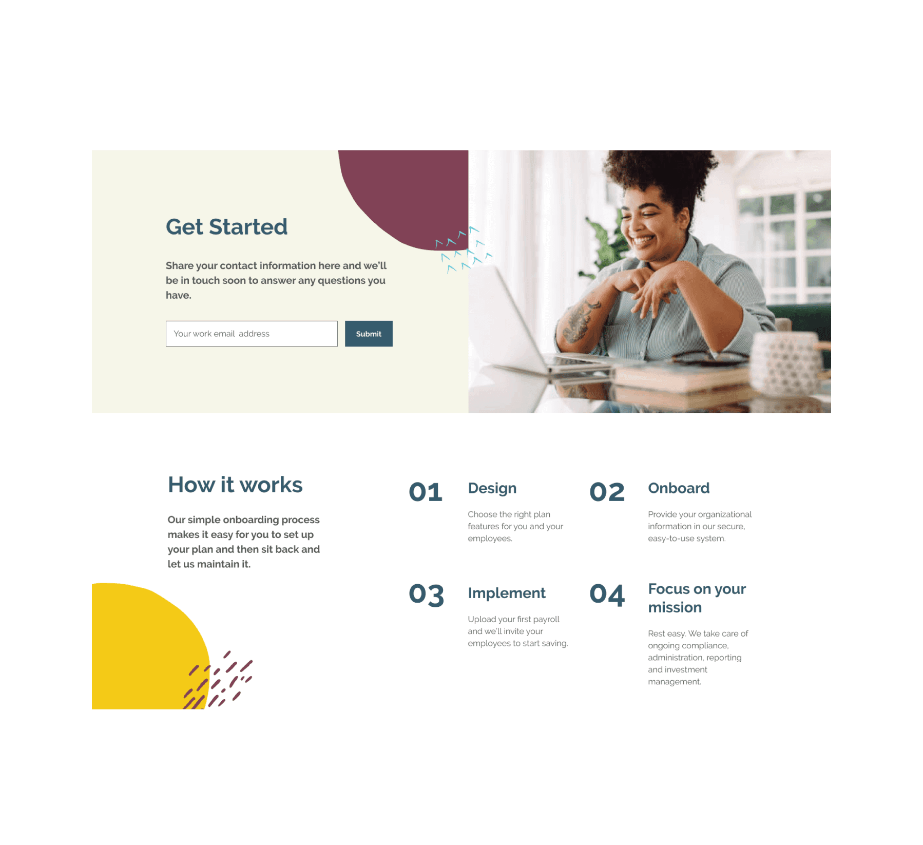 just futures website get started page
