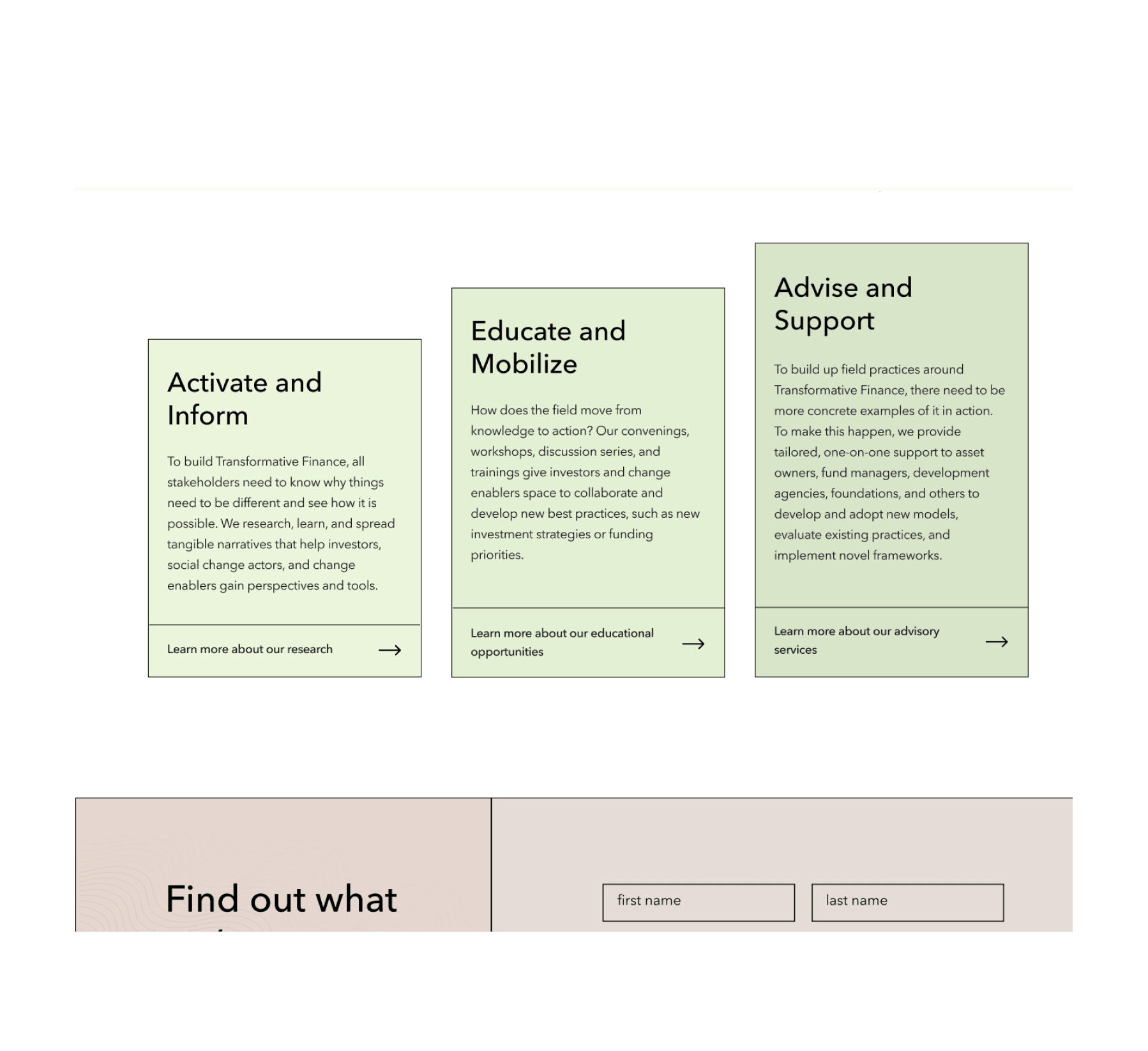 Transform Finance About screenshot