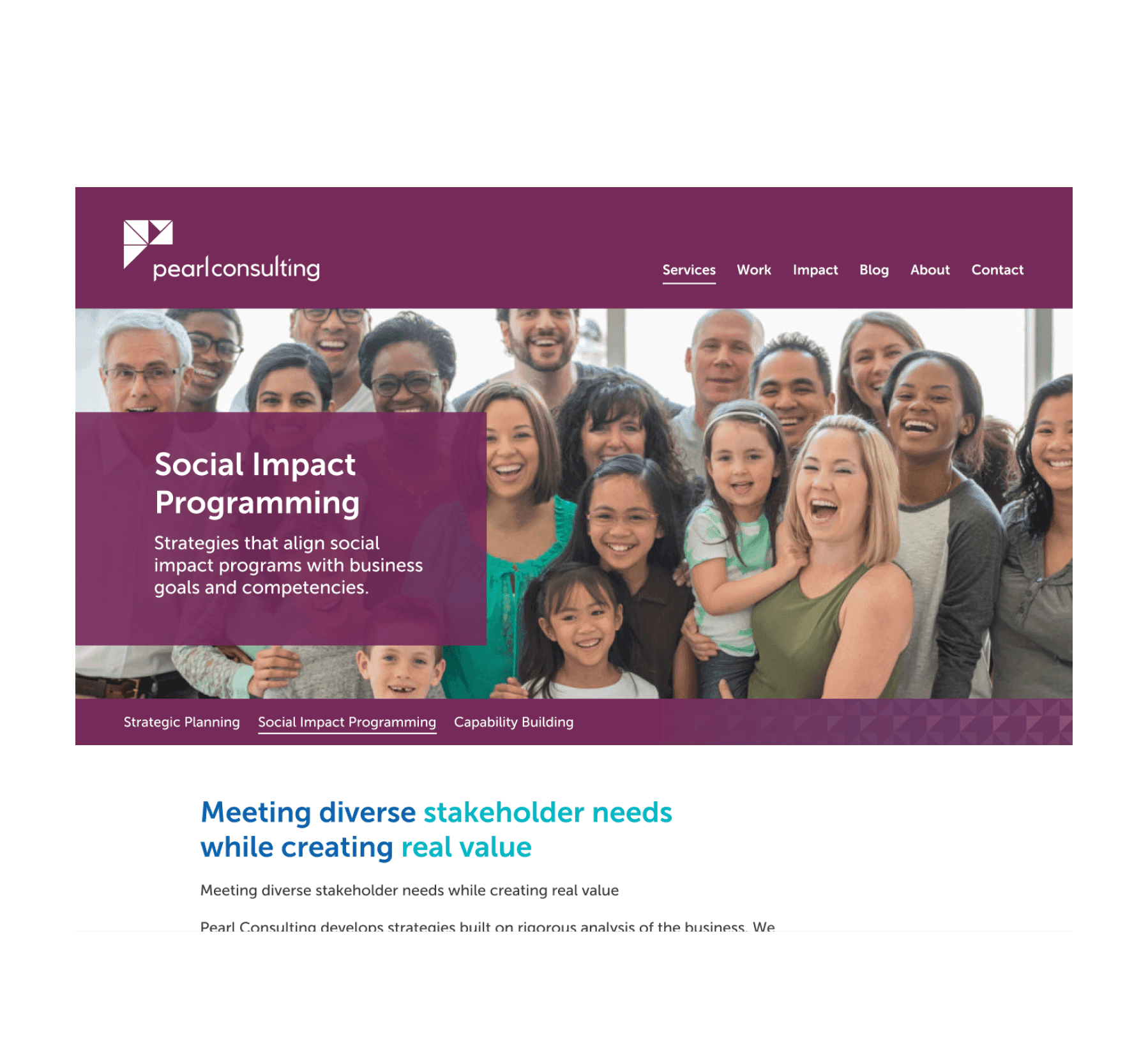 Pearl Consulting Services screenshot