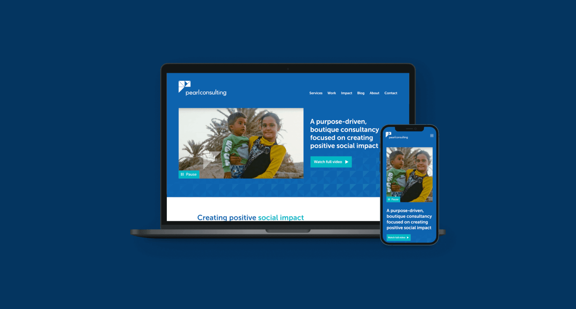 Pearl Consulting home screenshot