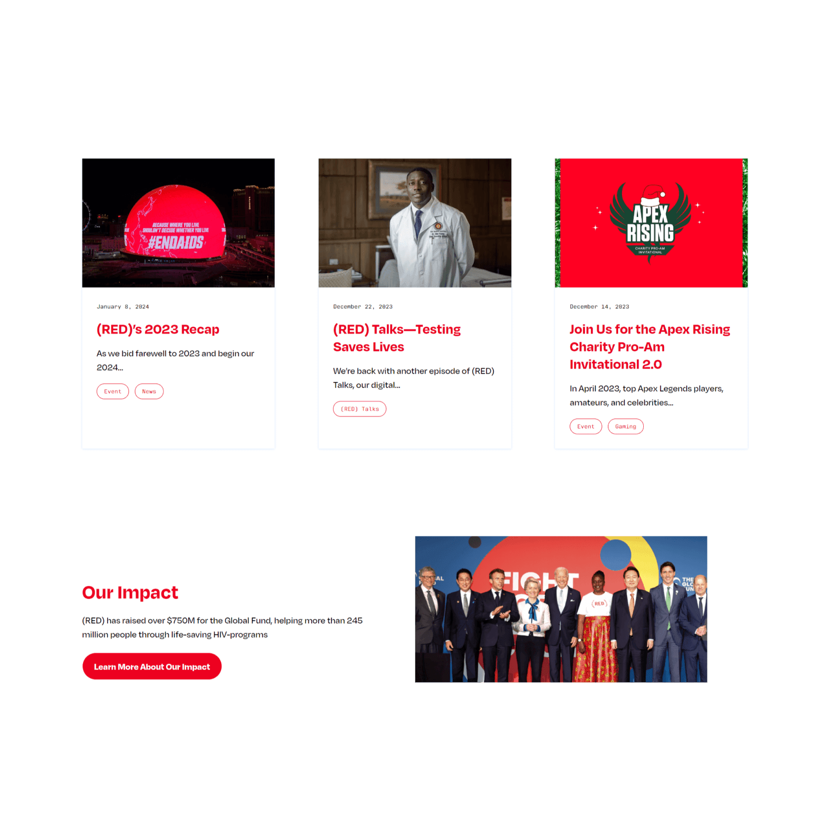 RED.org home screenshot