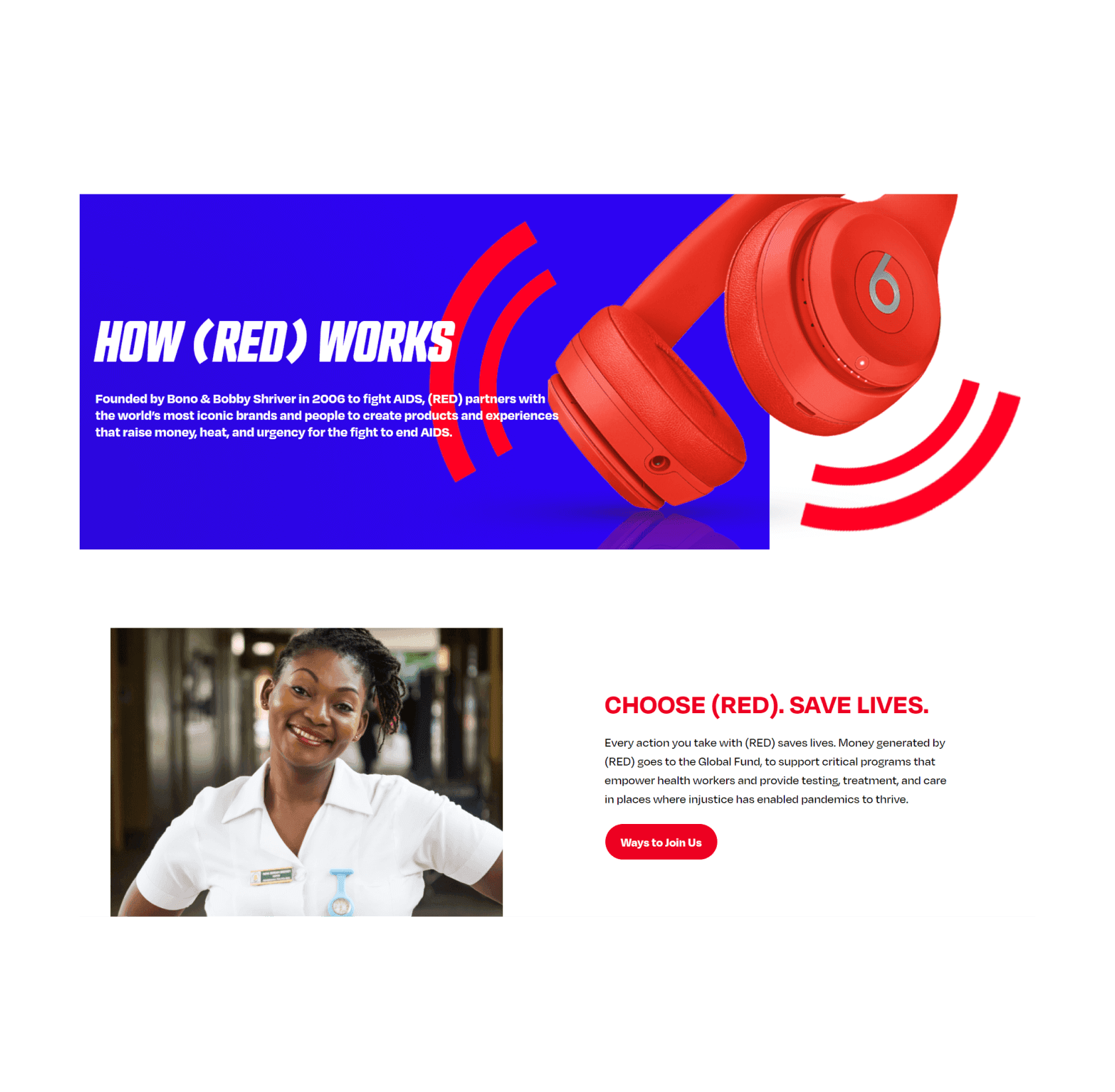 RED.org About page screenshot